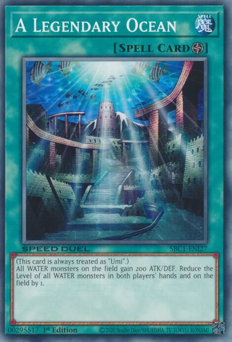 A Legendary Ocean SBC1-ENI27 (Speed Duel: Streets of Battle City)  - 1st Edition