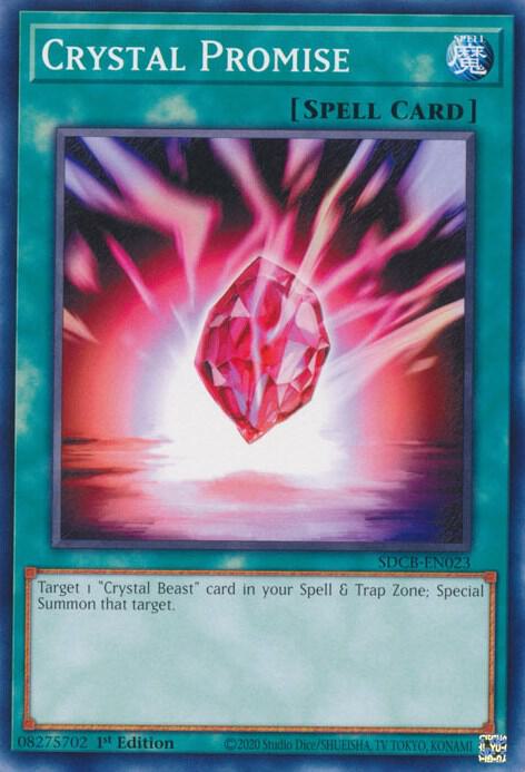 Crystal Promise SDCB-EN023 (Structure Deck: Legend of the Crystal Beasts)  - 1st Edition