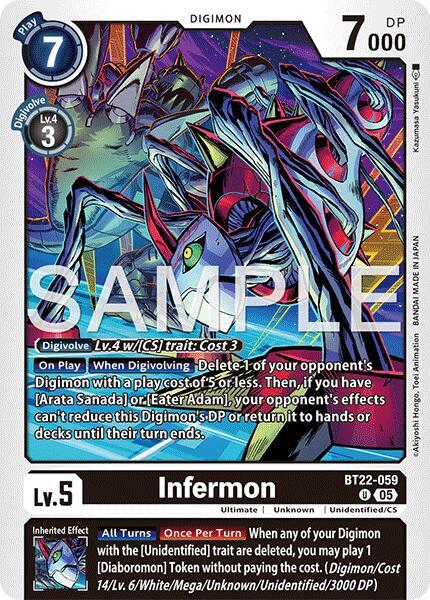 Infermon BT22-059 U (Cyber Eden) 
