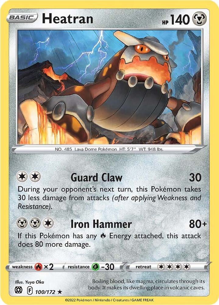 Heatran 100/172 (SWSH09: Brilliant Stars) 