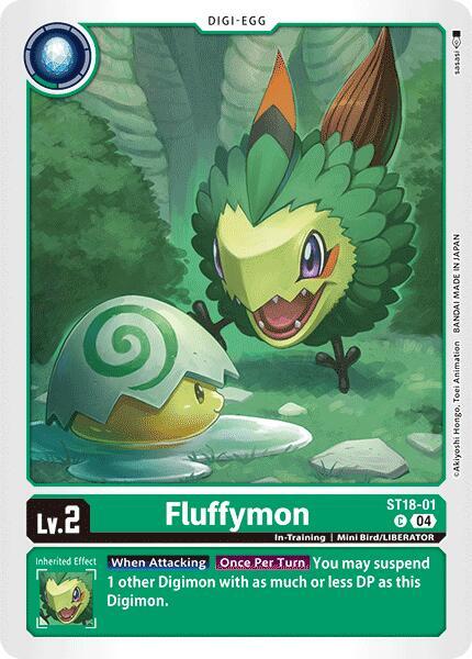 Fluffymon ST18-01 C (Starter Deck 18: Guardian Vortex) 