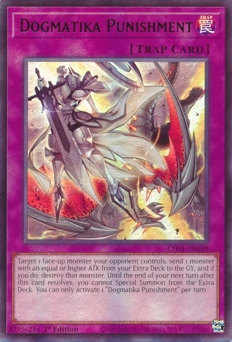 Dogmatika Punishment CH01-EN039 (THE CHRONICLES DECK: The Fallen & The Virtuous (All-Foil Edition))  - 1st Edition