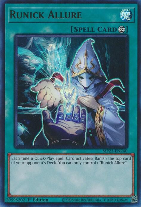 Runick Allure MP23-EN240 (25th Anniversary Tin: Dueling Heroes Mega Pack)  - 1st Edition
