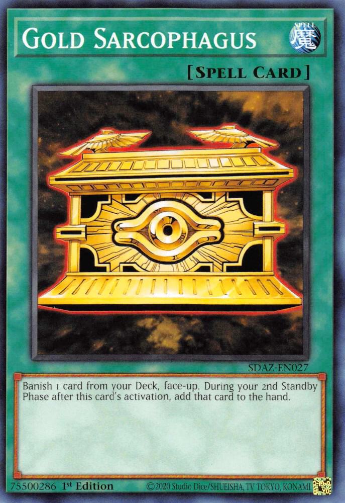 Gold Sarcophagus SDAZ-EN027 (Structure Deck: Albaz Strike)  - 1st Edition