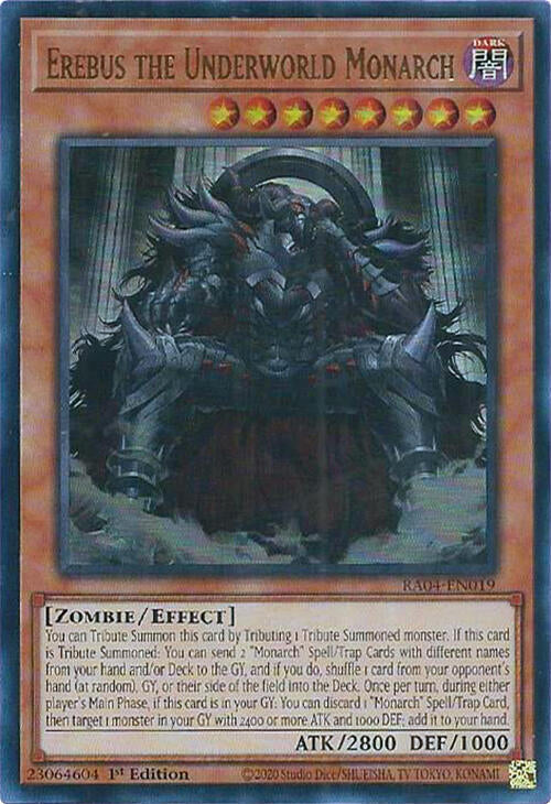 Erebus the Underworld Monarch UR RA04-EN019 (Quarter Century Stampede)  - 1st Edition