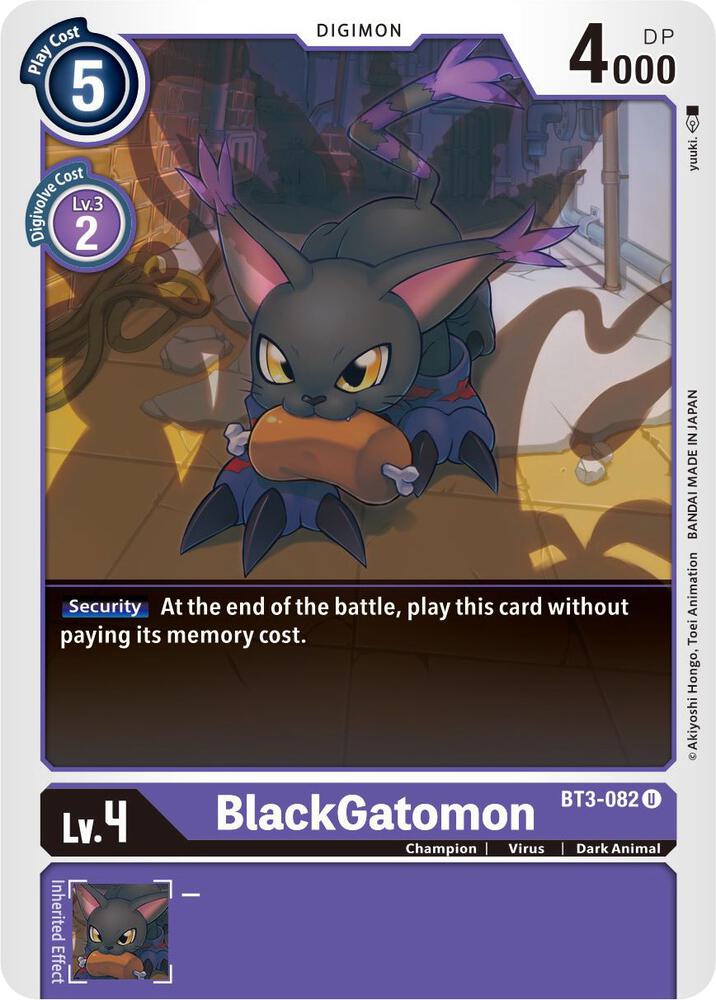 BlackGatomon BT3-082 U (Release Special Booster 1.5) 
