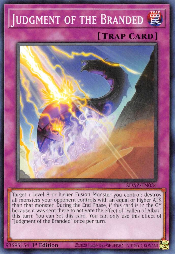Judgment of the Branded SDAZ-EN034 (Structure Deck: Albaz Strike)  - 1st Edition