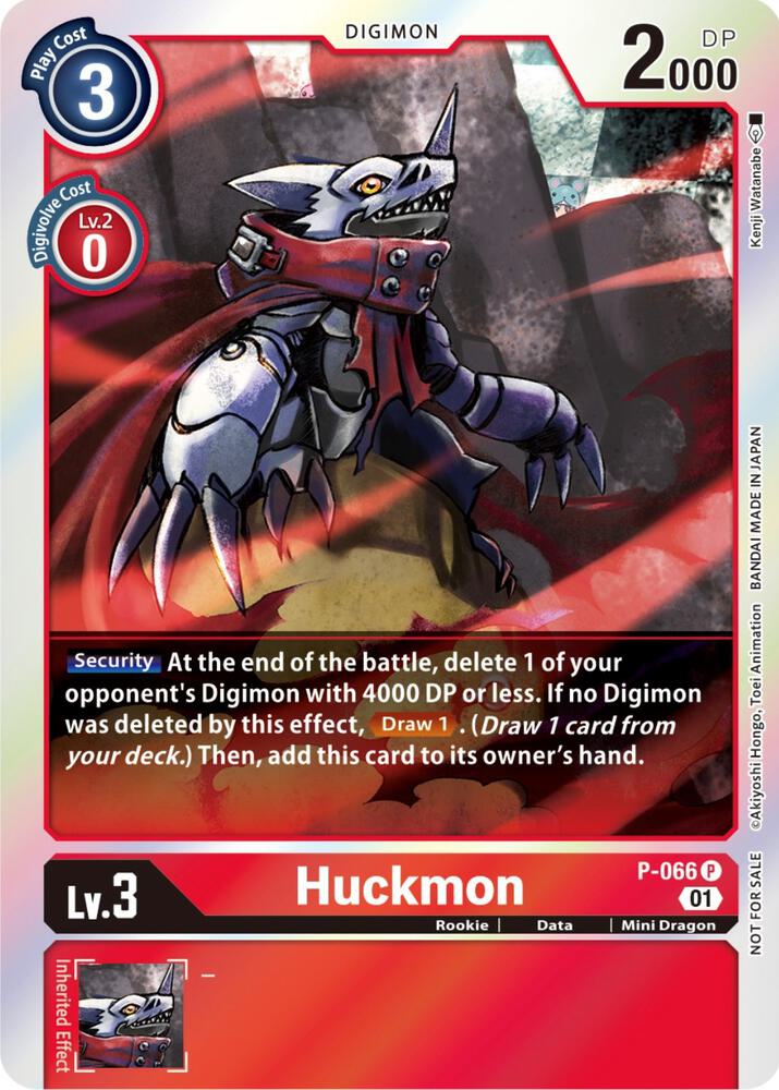 Huckmon P 066 Limited Card Pack P-066 P (Digimon Promotion Cards)  - Foil