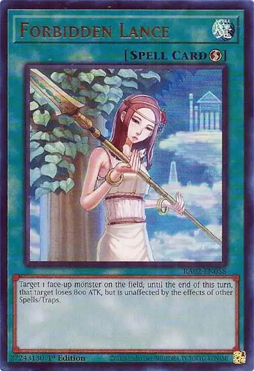 Forbidden Lance UR RA02-EN058 (25th Anniversary Rarity Collection II)  - 1st Edition