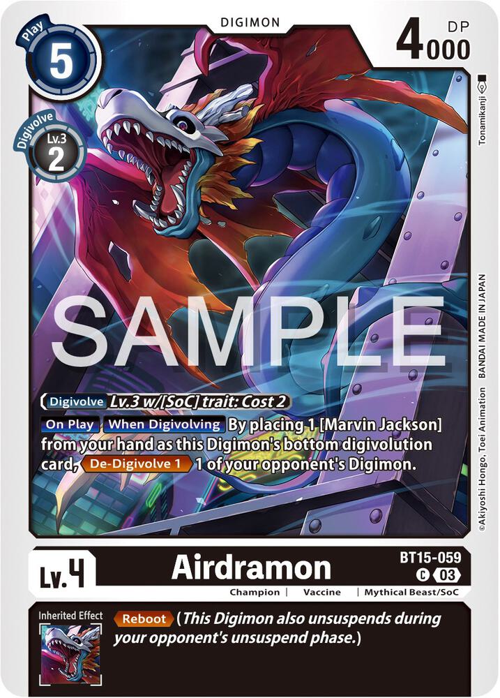 Airdramon BT15-059 C (Exceed Apocalypse) 