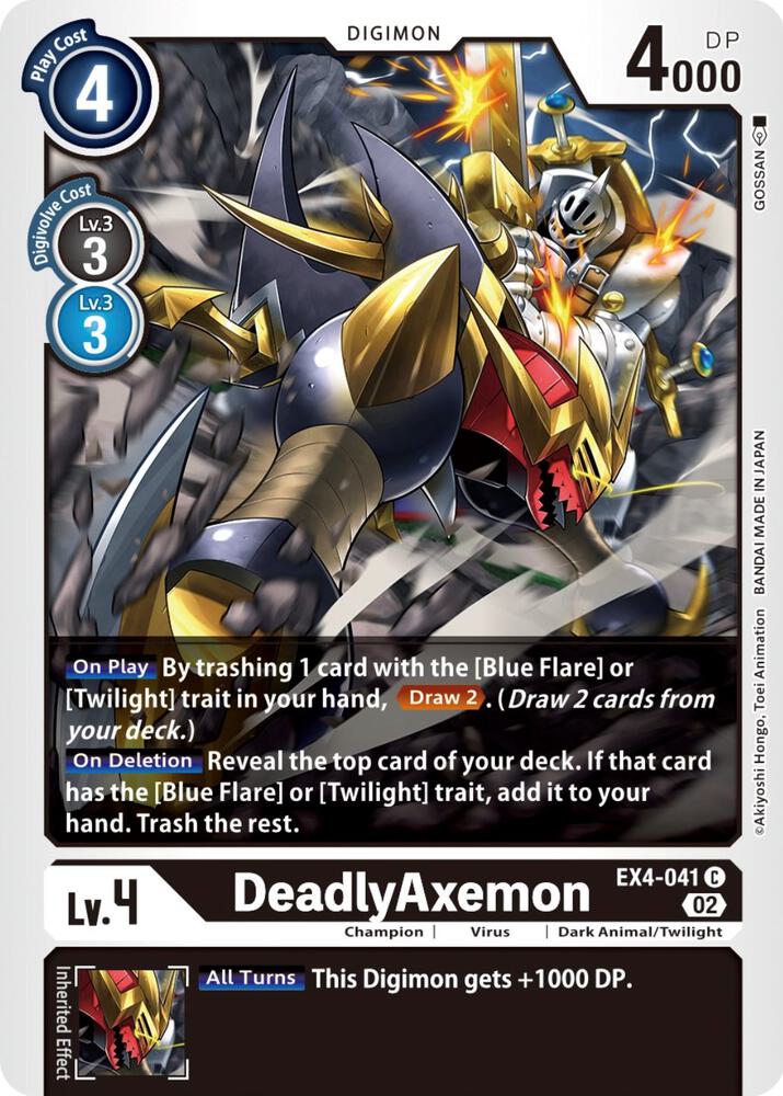 DeadlyAxemon EX4-041 C (Alternative Being Booster) 
