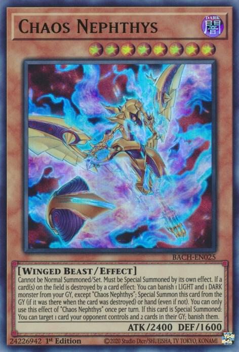 Chaos Nephthys BACH-EN025 (Battle of Chaos)  - 1st Edition