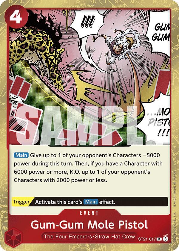 Gum-Gum Mole Pistol ST21-017 (Starter Deck EX: Gear 5)  - Foil