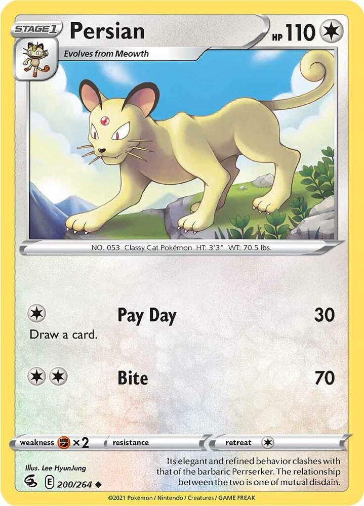 Persian 200/264 (SWSH08: Fusion Strike) 