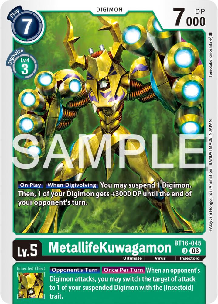 MetallifeKuwagamon BT16-045 U (Beginning Observer) 