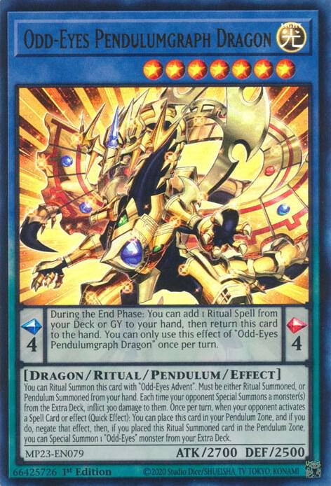 Odd Eyes Pendulumgraph Dragon MP23-EN079 (25th Anniversary Tin: Dueling Heroes Mega Pack)  - 1st Edition