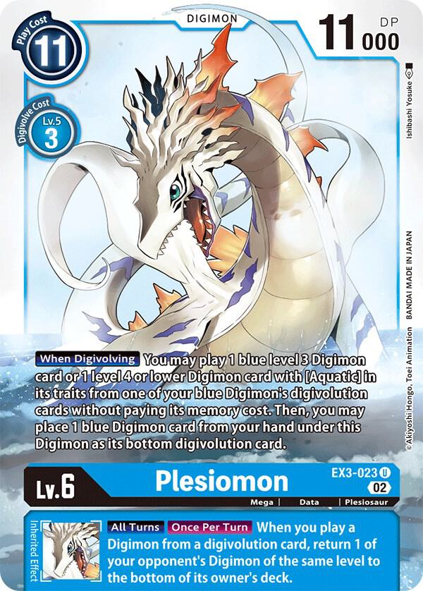 Plesiomon EX3-023 U (Draconic Roar) 