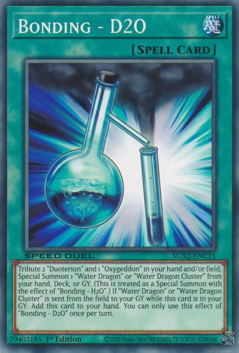 Bonding D2O SGX2-ENC15 (Speed Duel GX: Midterm Paradox)  - 1st Edition