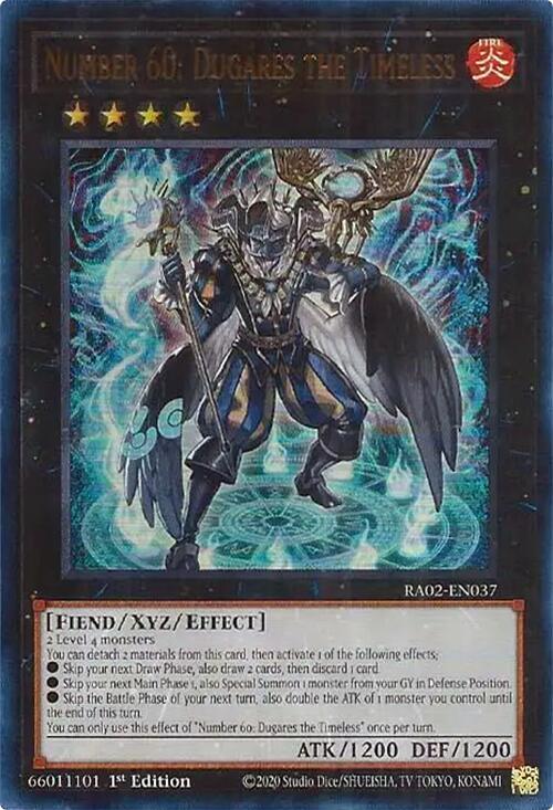 Number 60 Dugares the Timeless UR RA02-EN037 (25th Anniversary Rarity Collection II)  - 1st Edition