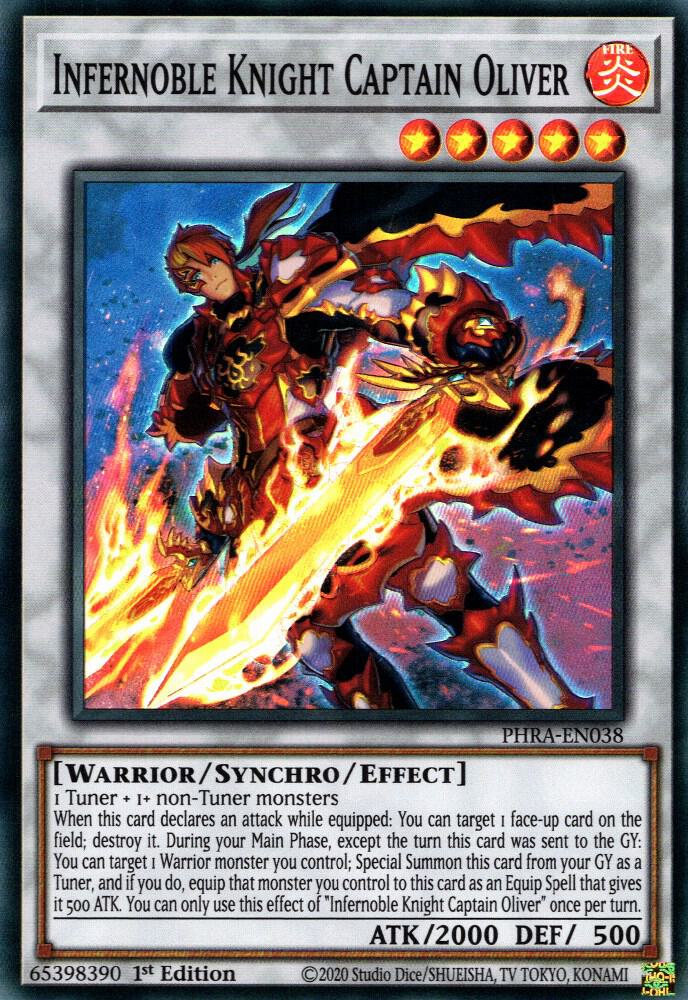 Infernoble Knight Captain Oliver PHRA-EN038 (Phantom Rage)  - 1st Edition