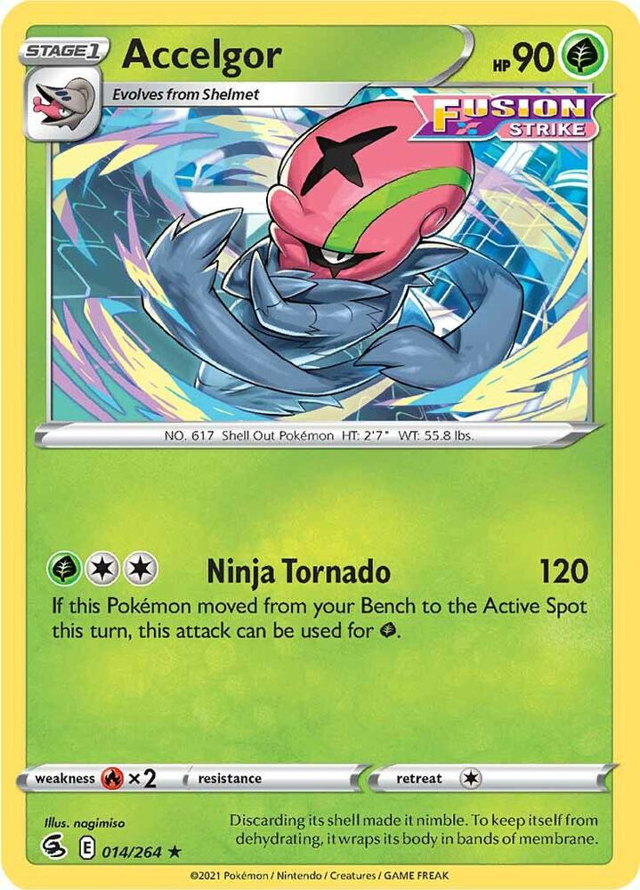 Accelgor 014/264 (SWSH08: Fusion Strike) 