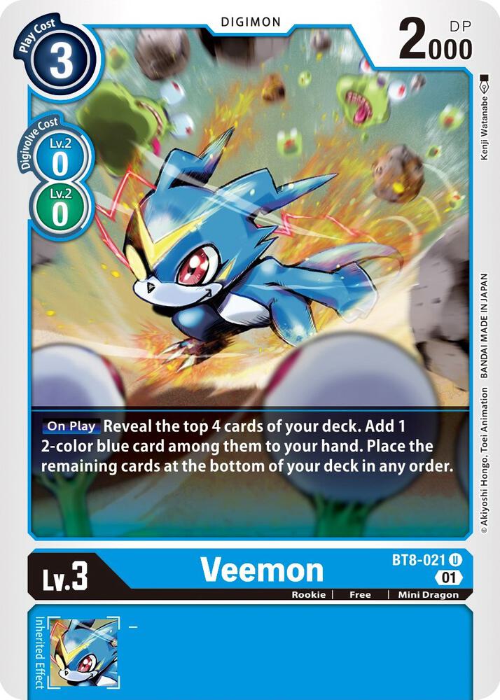 Veemon BT8-021 U (New Awakening) 