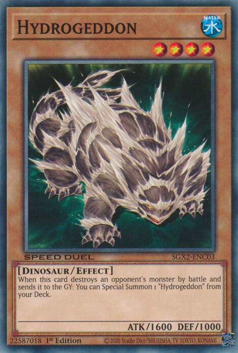Hydrogeddon SGX2-ENC03 (Speed Duel GX: Midterm Paradox)  - 1st Edition