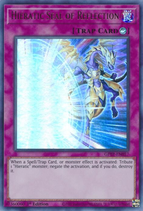 Hieratic Seal of Reflection GFTP-EN057 (Ghosts From the Past)  - 1st Edition