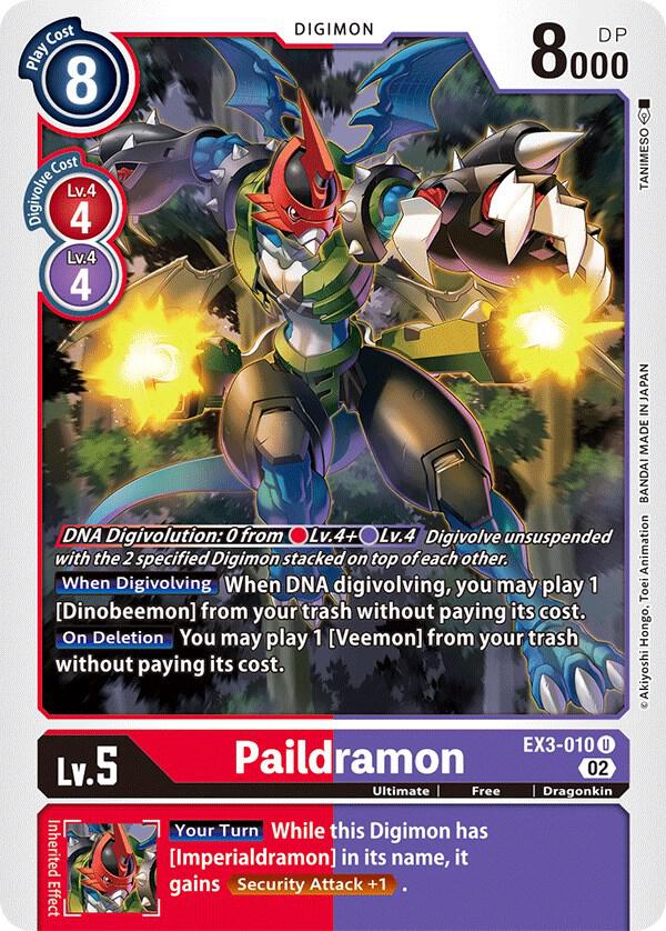 Paildramon EX3-010 U (Draconic Roar) 