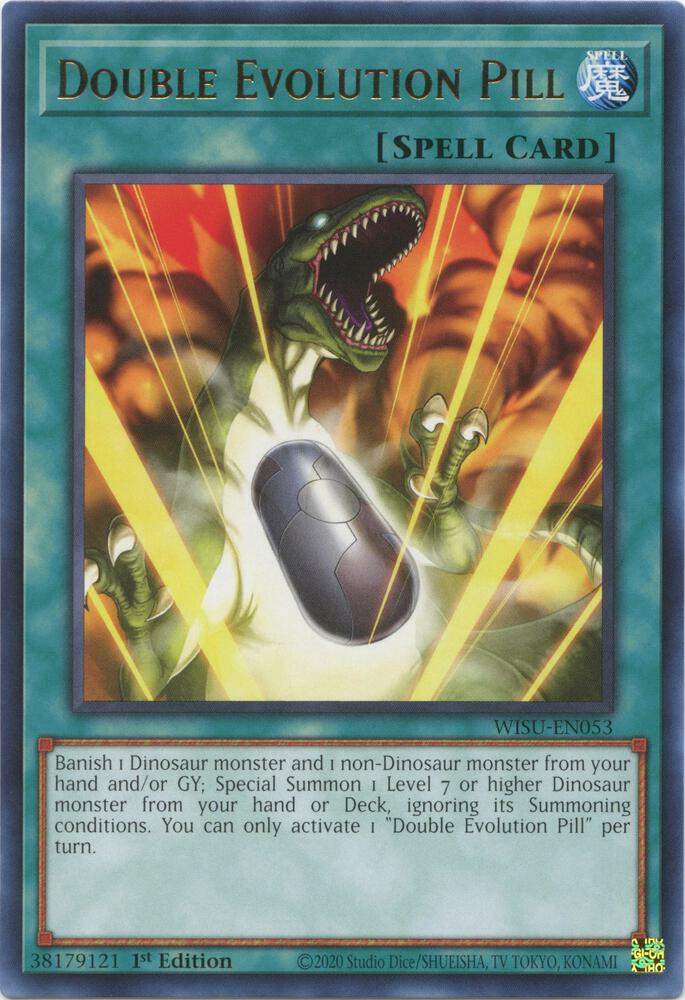 Double Evolution Pill WISU-EN053 (Wild Survivors)  - 1st Edition