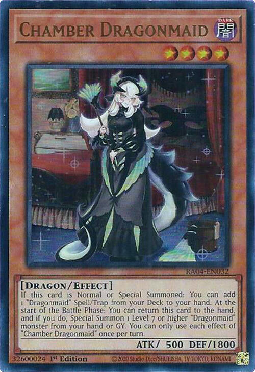 Chamber Dragonmaid UR RA04-EN032 (Quarter Century Stampede)  - 1st Edition