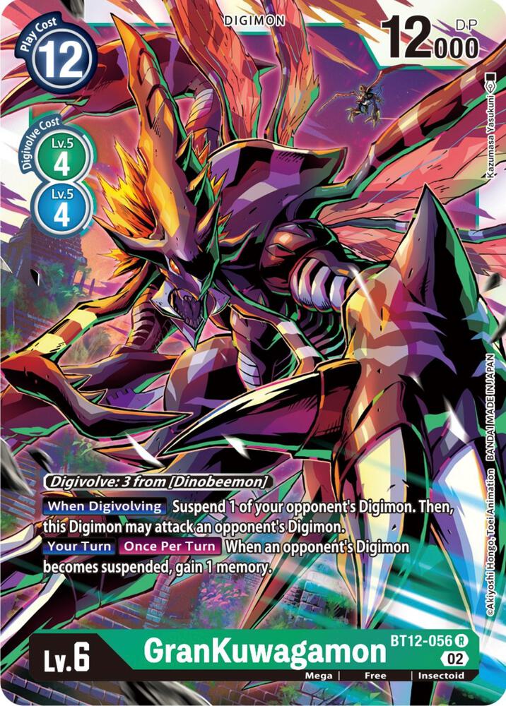 GranKuwagamon BT12-056 R (Across Time)  - Foil