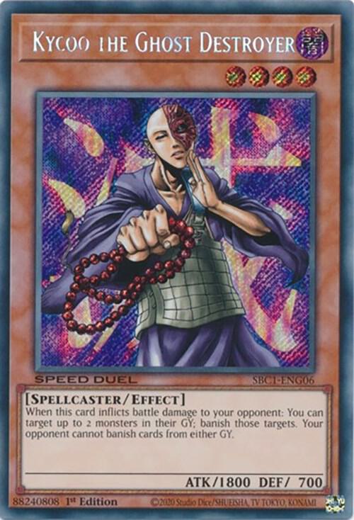 Kycoo the Ghost Destroyer Secret Rare SBC1-ENG06 (Speed Duel: Streets of Battle City)  - 1st Edition