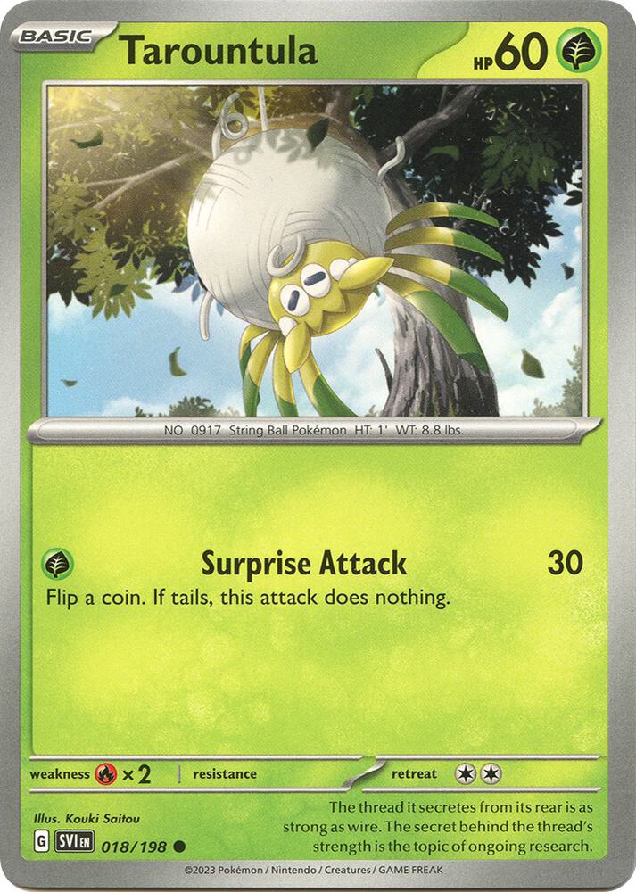 Tarountula 018/198 (SV01: Scarlet & Violet Base Set) 