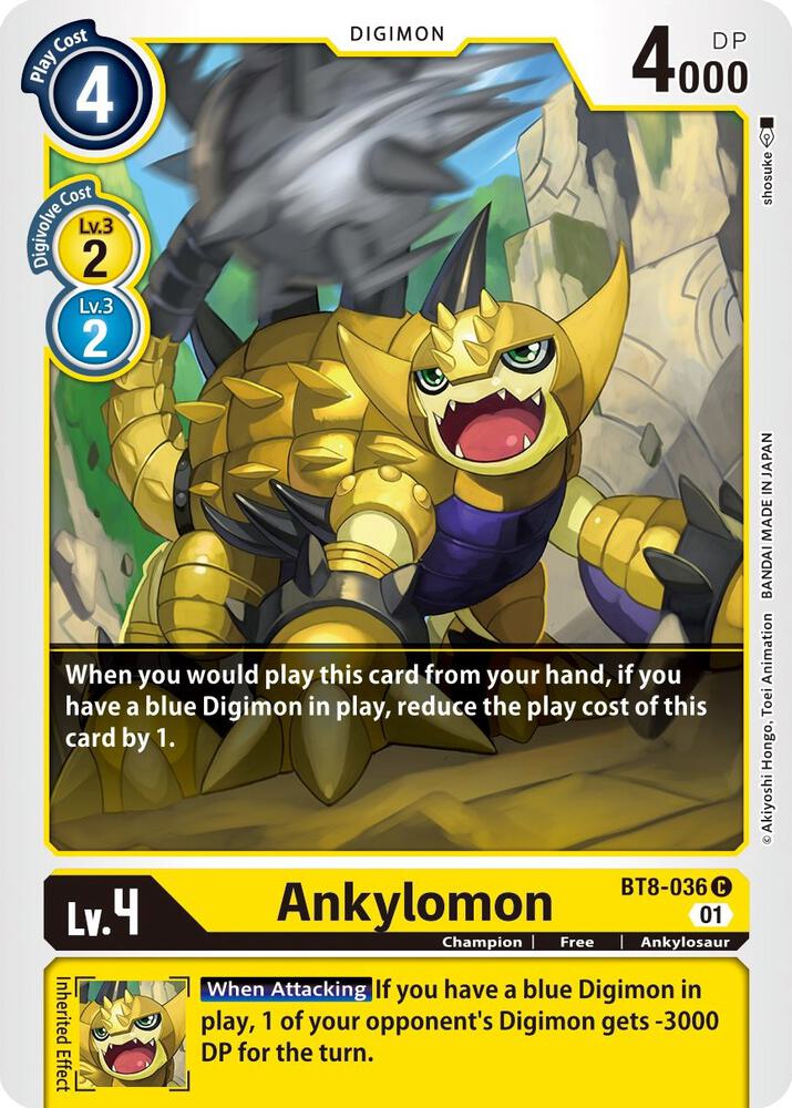 Ankylomon BT8-036 C (New Awakening) 