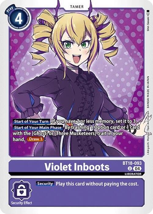 Violet Inboots BT18 093 BT18-093 U (Release Special Booster 2.0) 