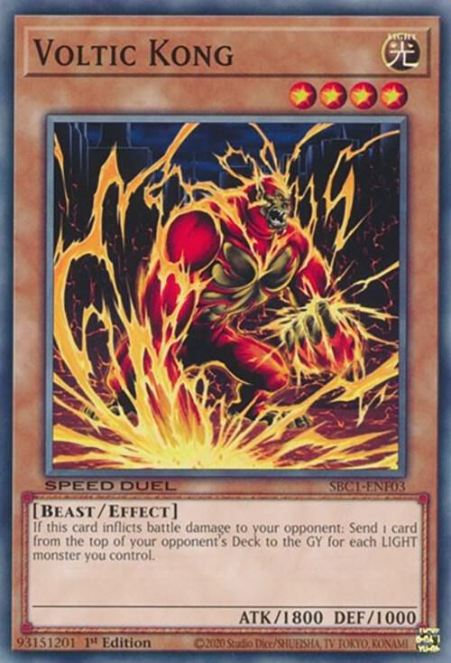 Voltic Kong SBC1-ENF03 (Speed Duel: Streets of Battle City)  - 1st Edition