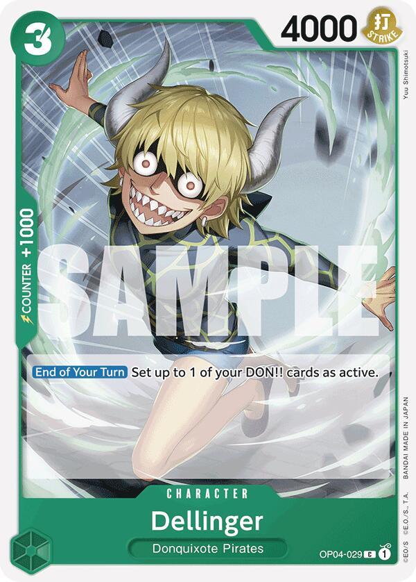 Dellinger (Reprint) OP04-029 (Premium Booster -The Best-) 