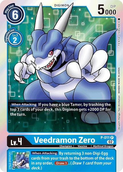 Veedramon Zero P 011 Resurgence Booster Reprint P-011 P (Resurgence Booster)  - Foil