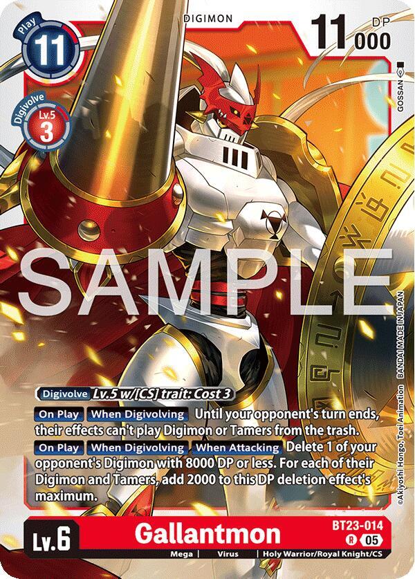 Gallantmon BT23-014 R (Hackers' Slumber)  - Foil