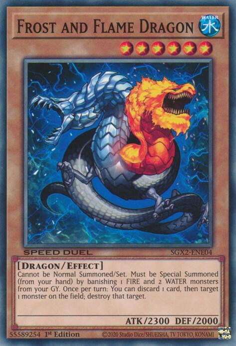 Frost and Flame Dragon SGX2-ENE04 (Speed Duel GX: Midterm Paradox)  - 1st Edition