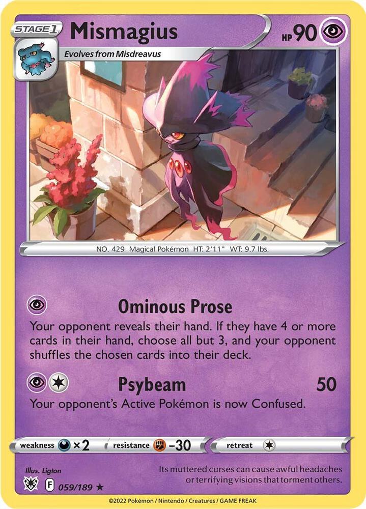 Mismagius 059/189 (SWSH10: Astral Radiance) 