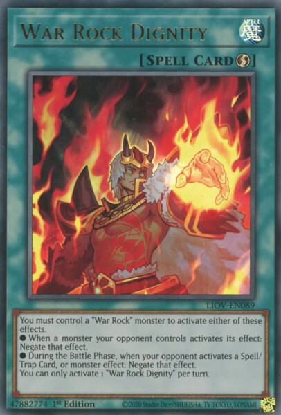 War Rock Dignity LIOV-EN089 (Lightning Overdrive)  - 1st Edition
