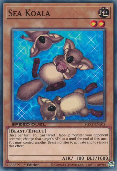 Sea Koala SGX2-ENE05 (Speed Duel GX: Midterm Paradox)  - 1st Edition
