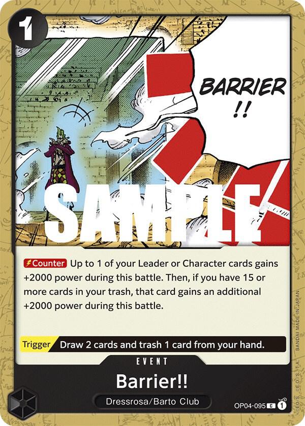 Barrier!! OP04-095 (Kingdoms of Intrigue) 