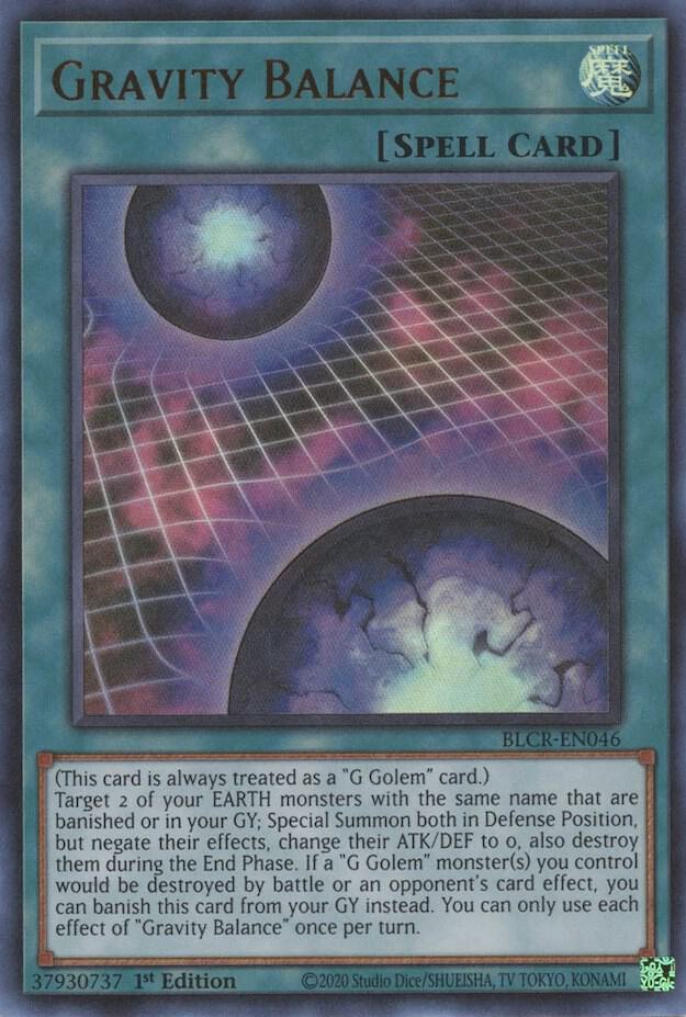 Gravity Balance BLCR-EN046 (Battles of Legend: Crystal Revenge)  - 1st Edition