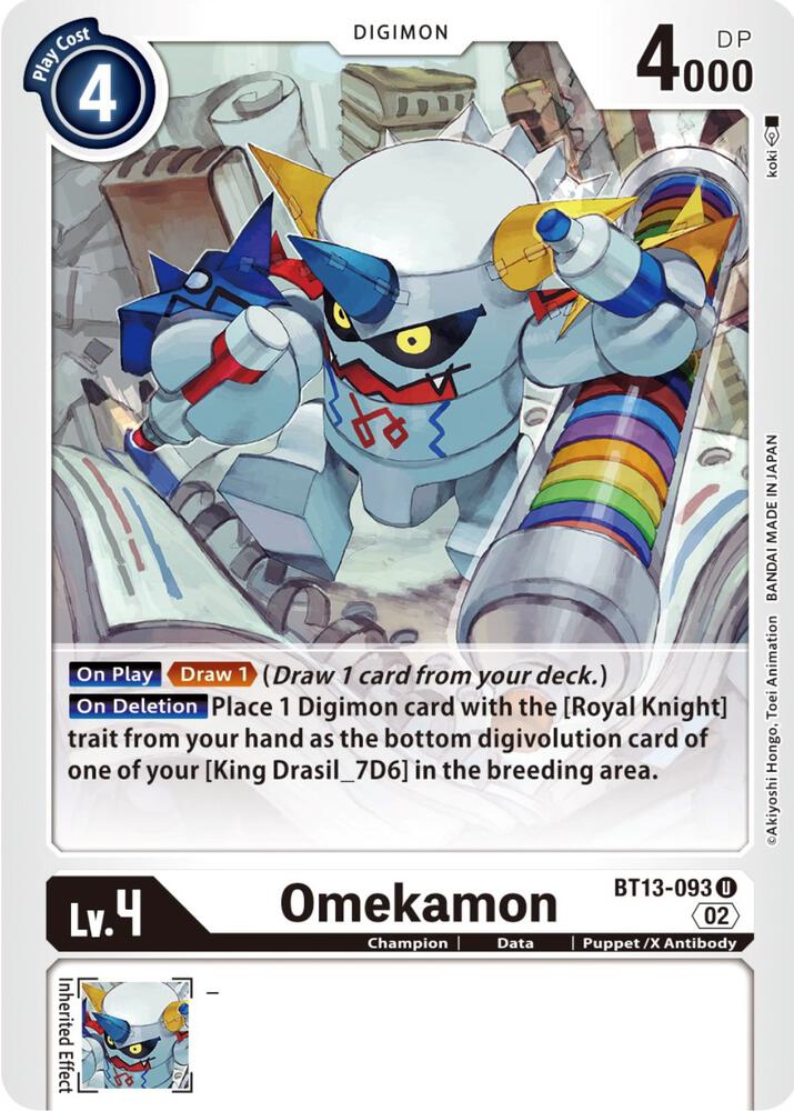 Omekamon BT13-093 U (Versus Royal Knights) 