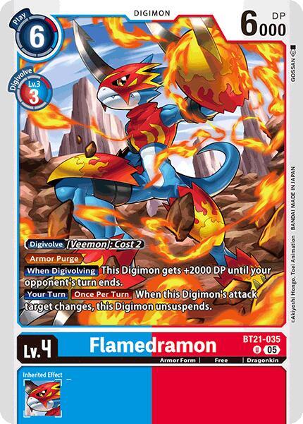 Flamedramon BT21-035 U (World Convergence) 