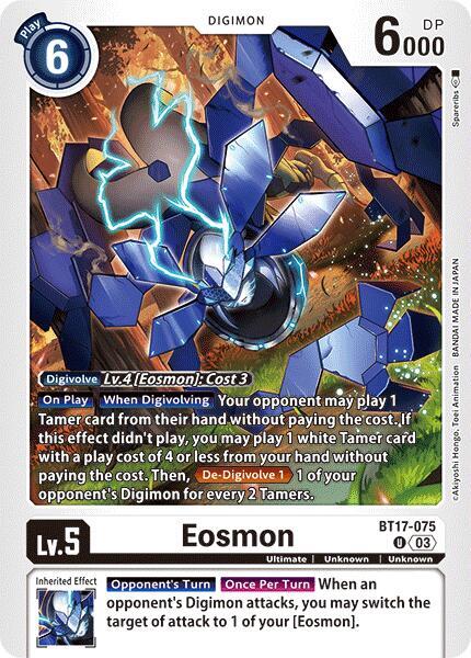 Eosmon BT17 075 BT17-075 U (Secret Crisis) 