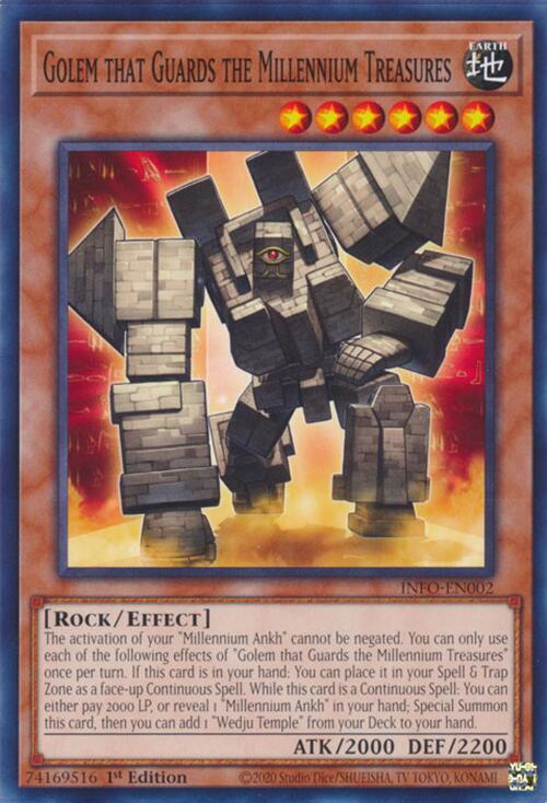 Golem that Guards the Millennium Treasures INFO-EN002 (The Infinite Forbidden)  - 1st Edition